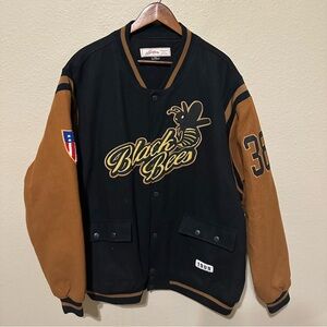 J.C. Freeman & Son Men’s Negro League Black Bees Wool Blend Varsity Jacket